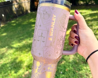 Tarot Stanley Tumbler | Limited Edition 40oz Water Bottle | The Empress Tarot Card Design | Witchy Gift | Mystical Coffee Cup