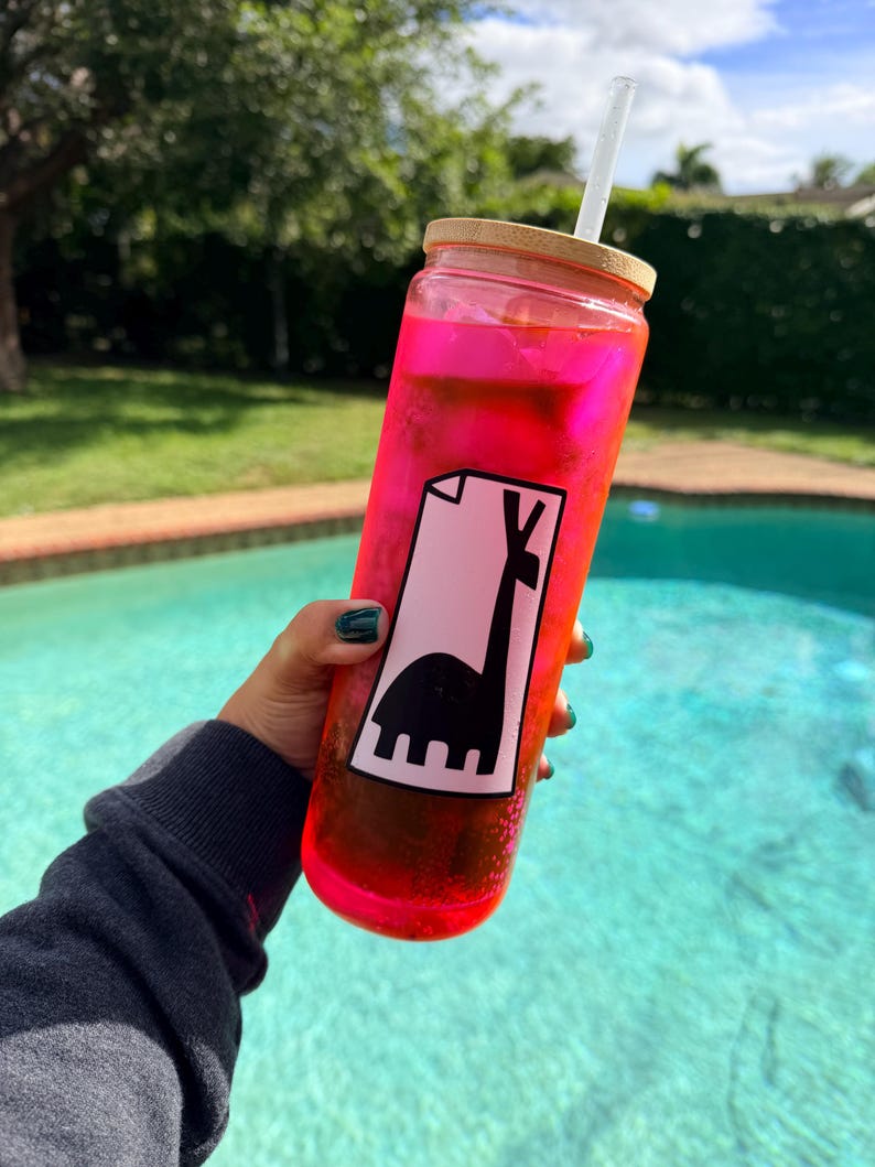 Pink Llama Potion Cup | Funny Llama Glass Can | The Poison | Kuzco Inspired | No Touchy! | Llama Extract | Emperors Poison 画像 8