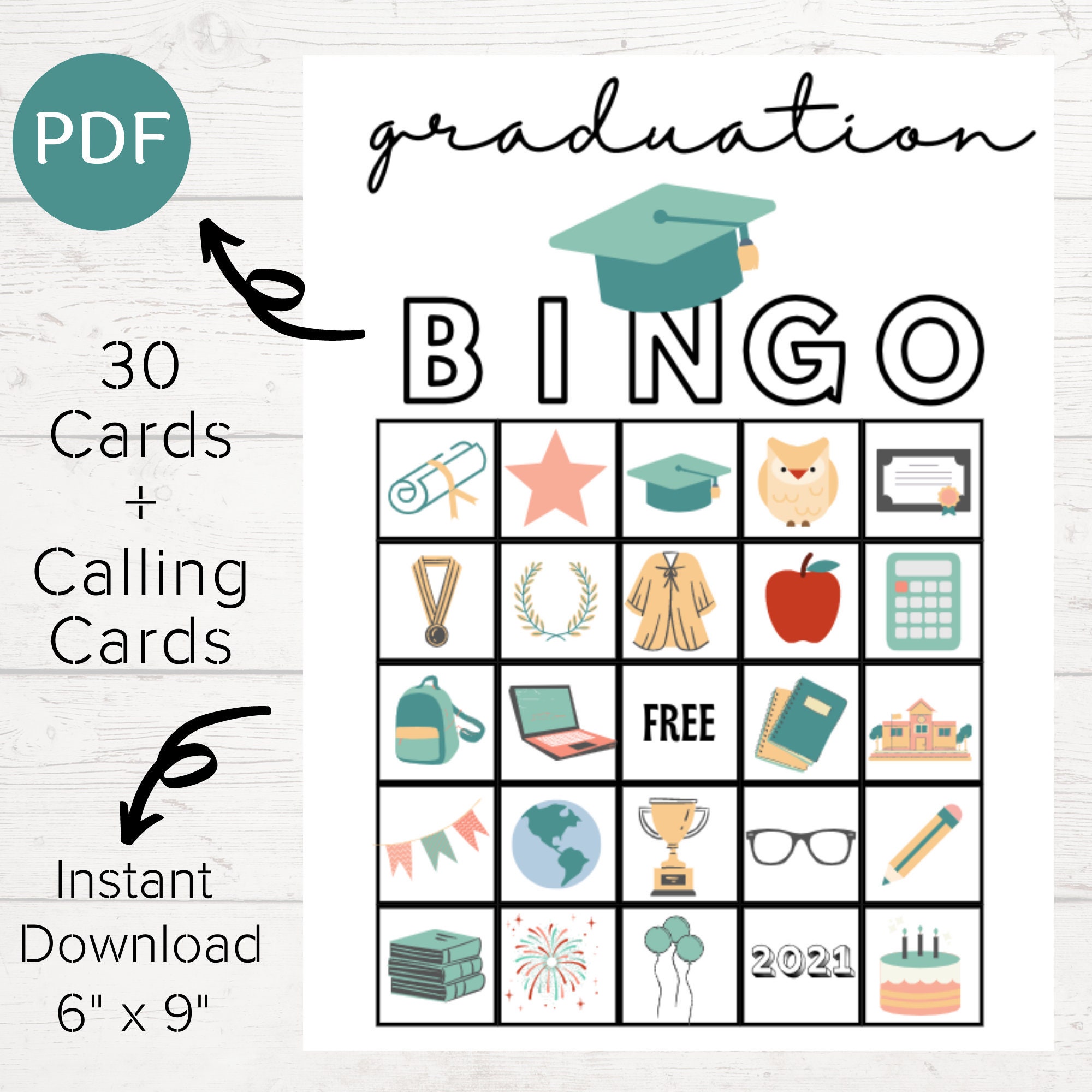 Free Printable Graduation Bingo Cards