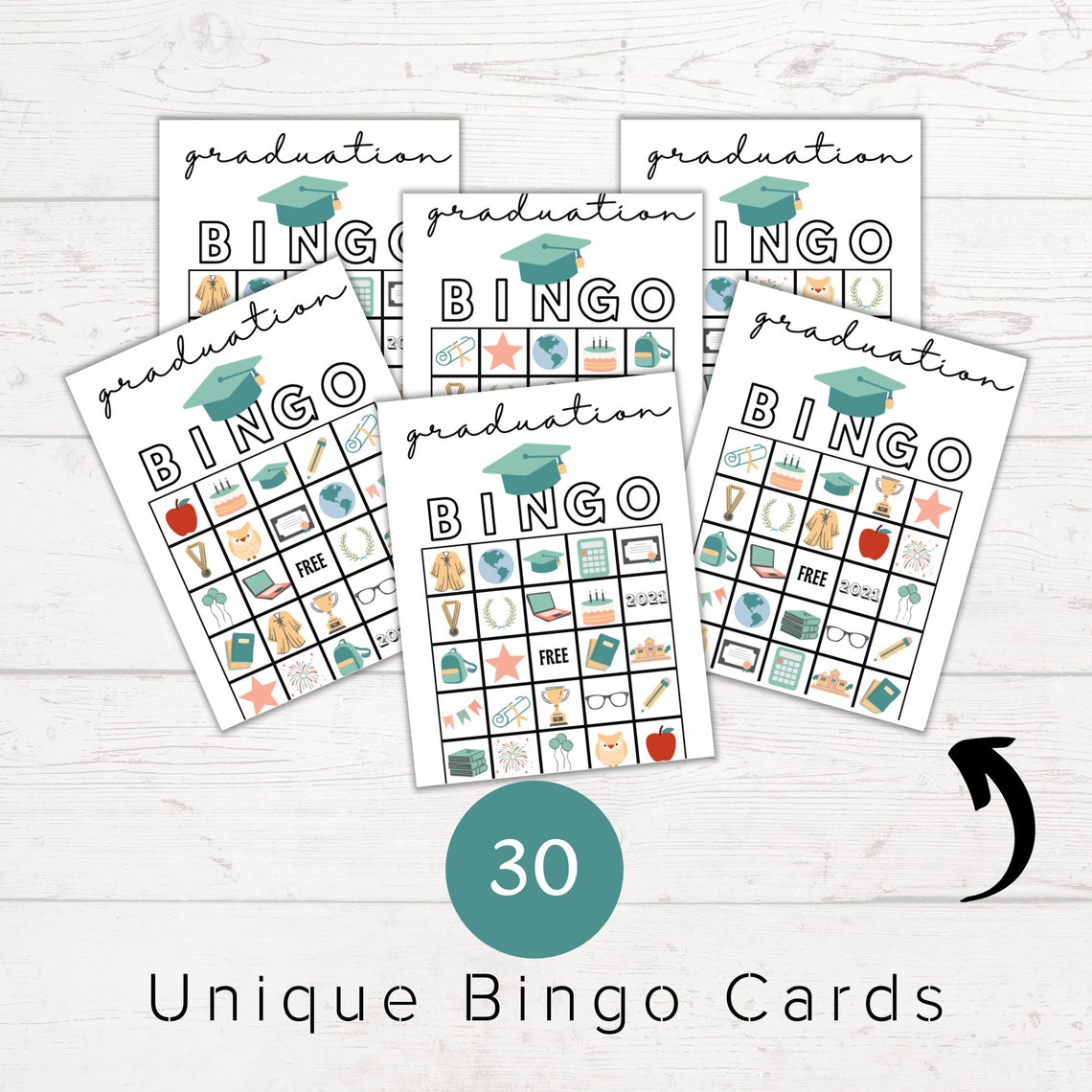 graduation bingo cards graduation games printable bingo etsy