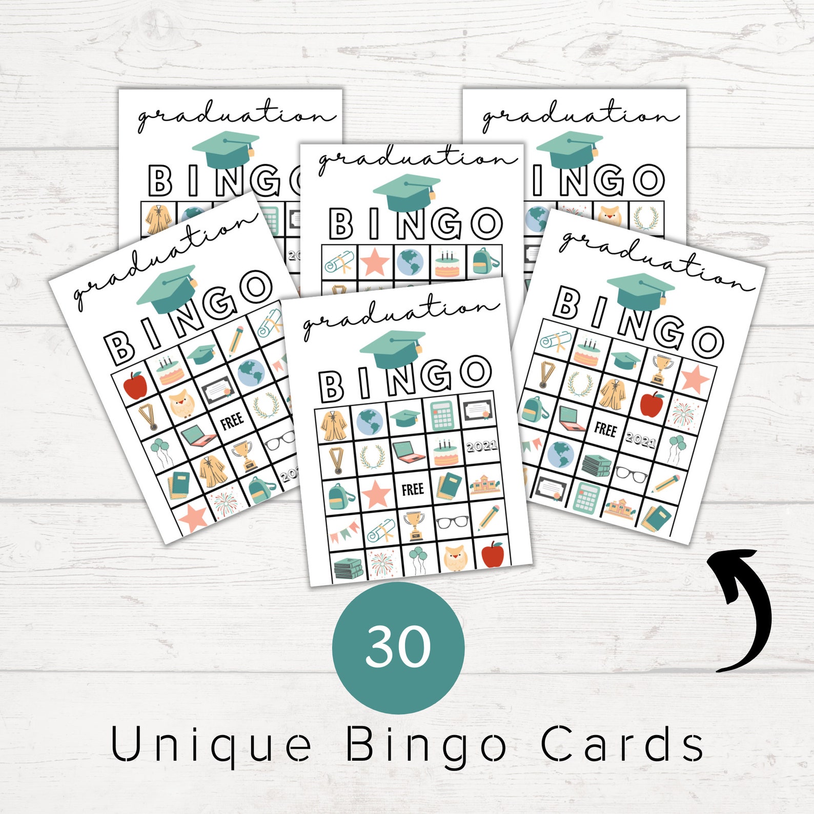 graduation-bingo-cards-graduation-games-printable-bingo-etsy