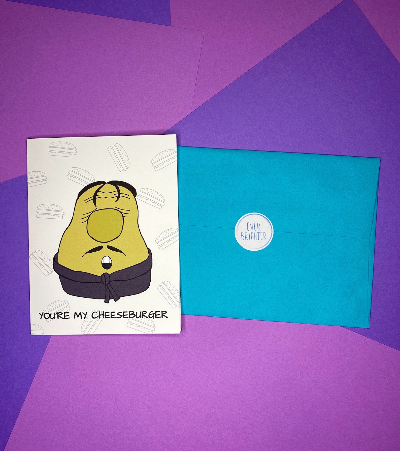 You're My Cheeseburger Veggie Tales card Etsy