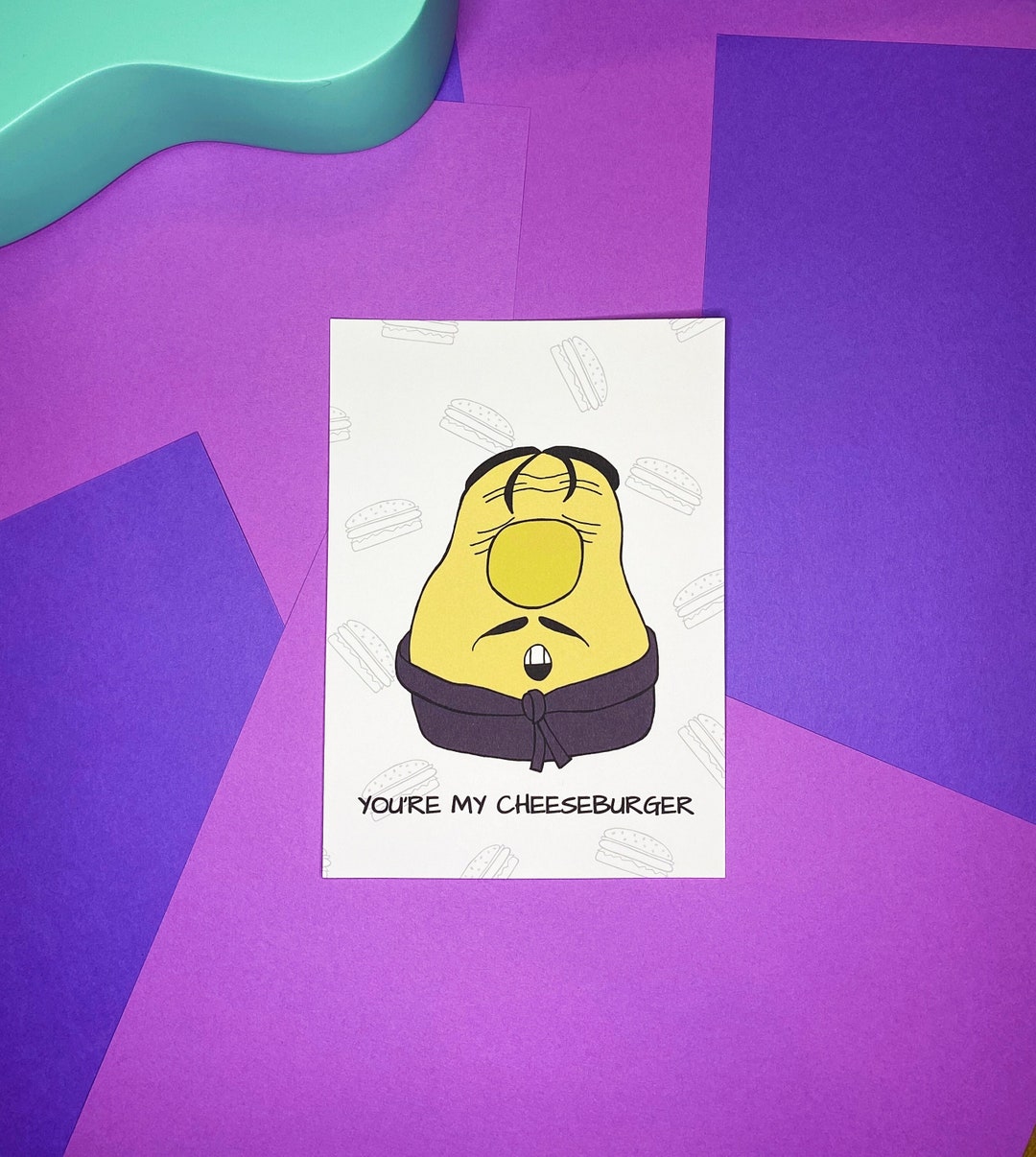 You're My Cheeseburger veggie Tales Print Etsy