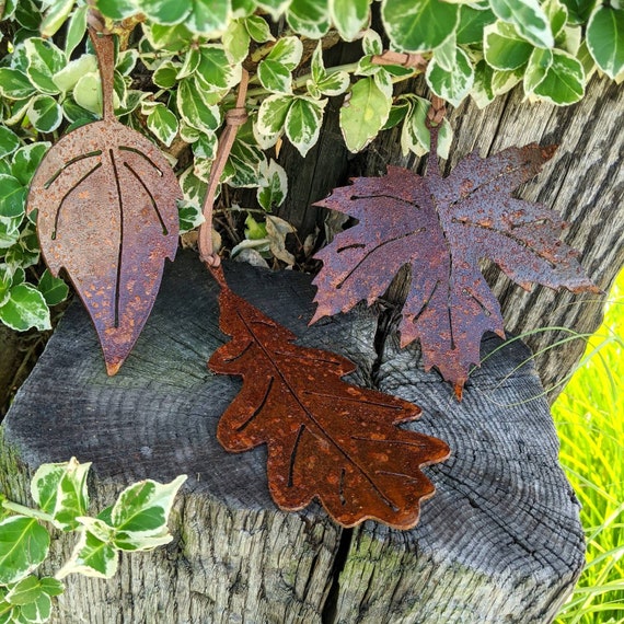 Leaves / Metal Leaves / Metal Ornaments / Metal Leaf / Leaf / Etsy