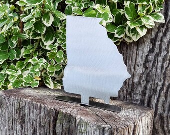 Metal Georgia State Desktop Sign