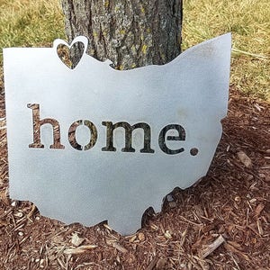 Ohio Home Sign / Toledo Home Sign / Home Sign / Wall Art / Metal Sign / Farmhouse Sign / Ohio Sign / Toledo Sign / Toledo / Ohio Wall Sign