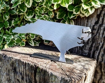 Metal North Carolina State Desktop Sign