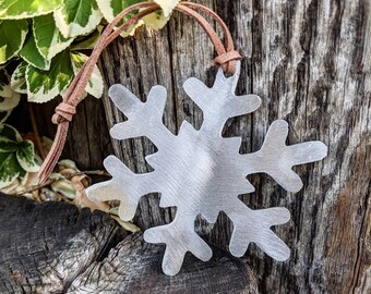 Snowflake Ornament | Farmhouse Christmas Tree Decor | Metal Ornament | Christmas Tree Decor | Farmhouse Christmas Decor | Snowflake
