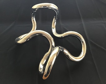 Original Vintage 1982 Chrome “tangle” Kinetic Sculpture by Richard
