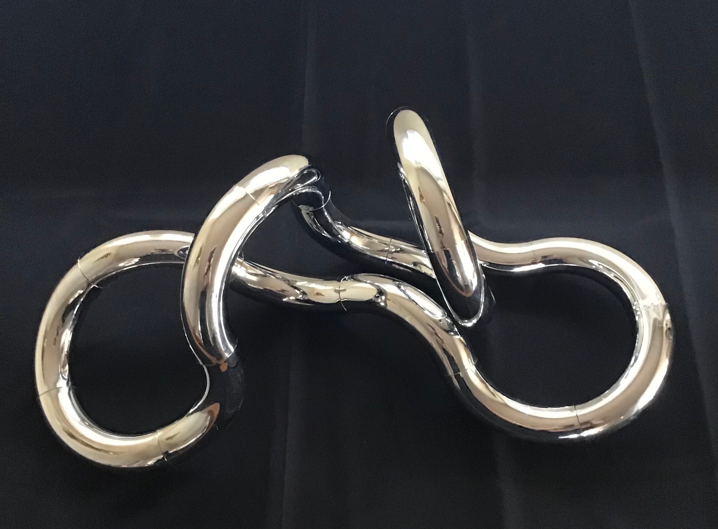 Original Vintage 1982 Chrome “tangle” Kinetic Sculpture by Richard