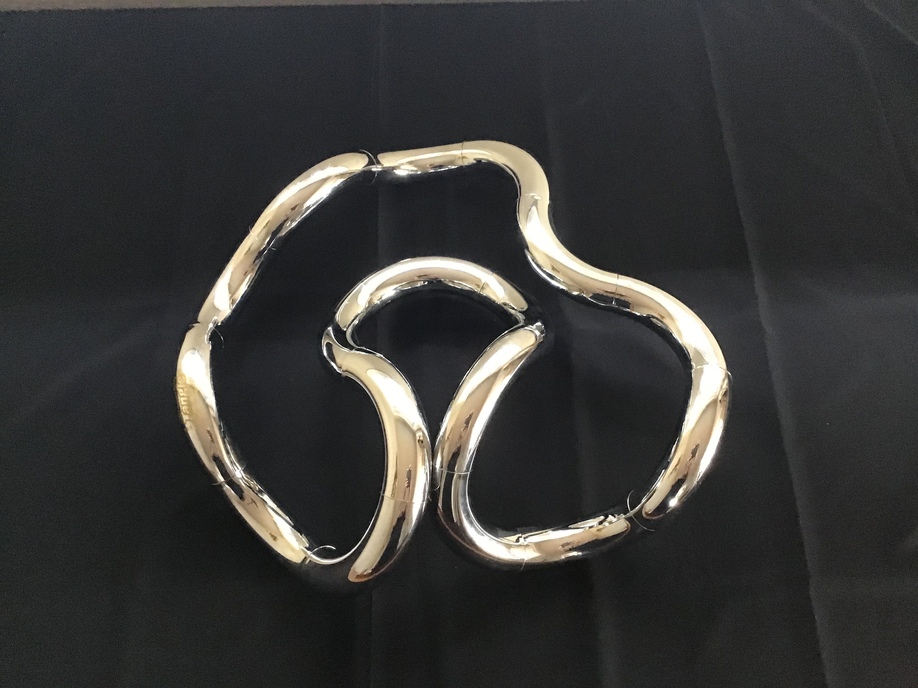 Original Vintage 1982 Chrome “tangle” Kinetic Sculpture by Richard