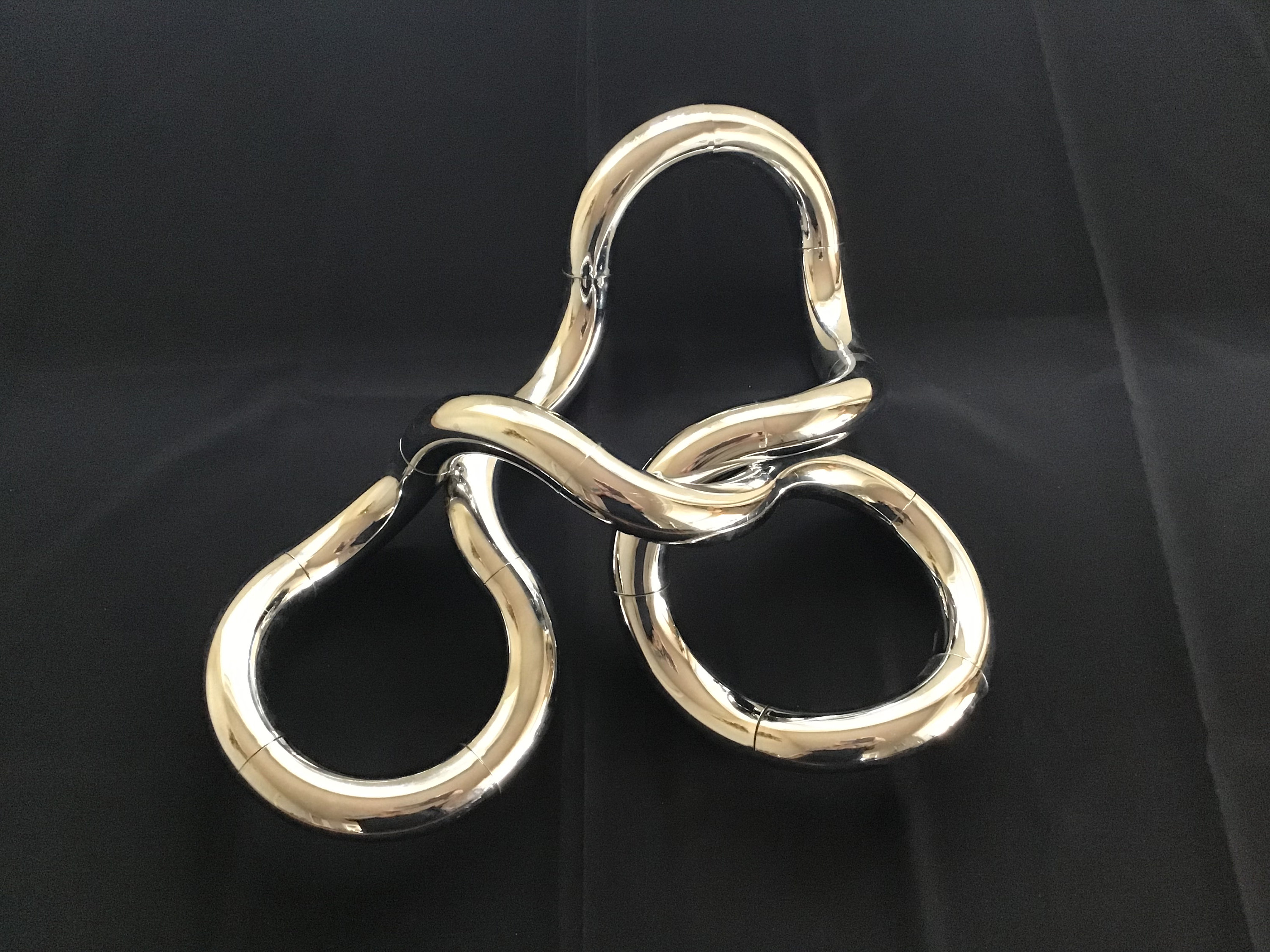 Tangle The Infinite Sculpture G1950別注 Original Vintage 1982 Chrome “tangle” Kinetic Sculpture by Richard