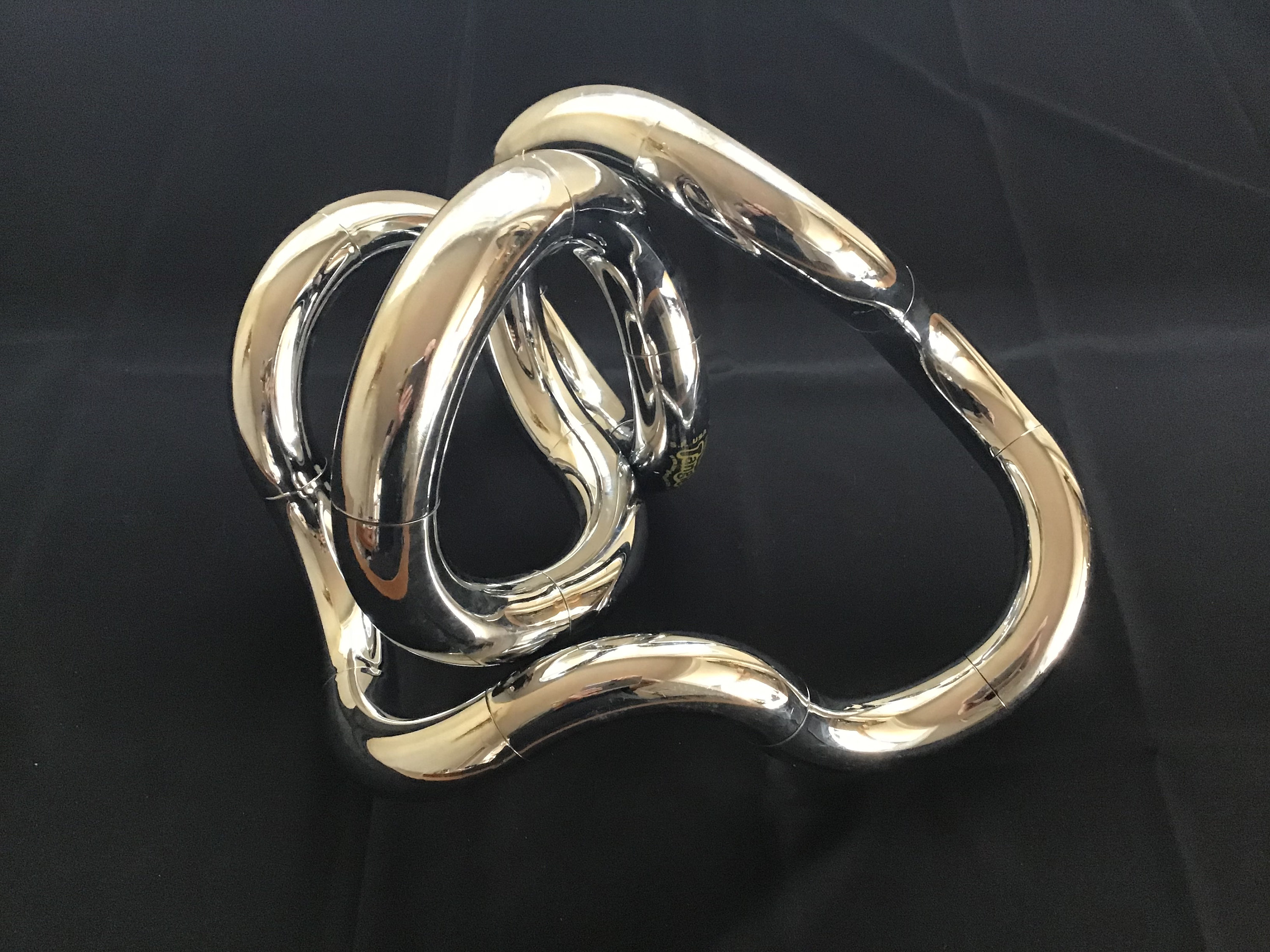 Original Vintage 1982 Chrome “tangle” Kinetic Sculpture by Richard
