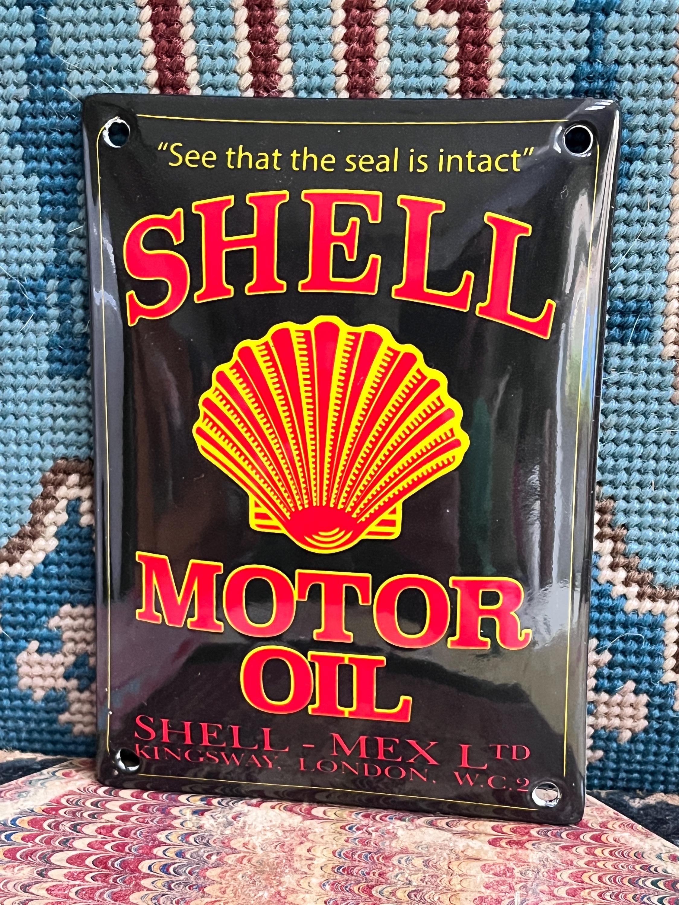 Antique Shell Oil Sign - Etsy