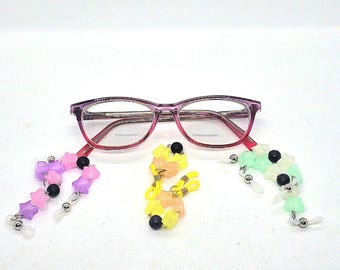 SugarStars Glow-In-The-Dark Basic Eyeglass Charm Set, Set of 2