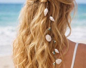 Fermaglio per capelli a forma di conchiglia, accessorio per capelli a forma di conchiglia, gioielli per capelli a forma di conchiglia