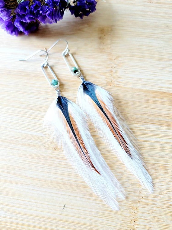Leather Feather Earrings, Small Feather Earrings, Leather Earrings, Gold Feather  Earrings, Silver Feather Earrings, Tiny Earrings Boho - Etsy