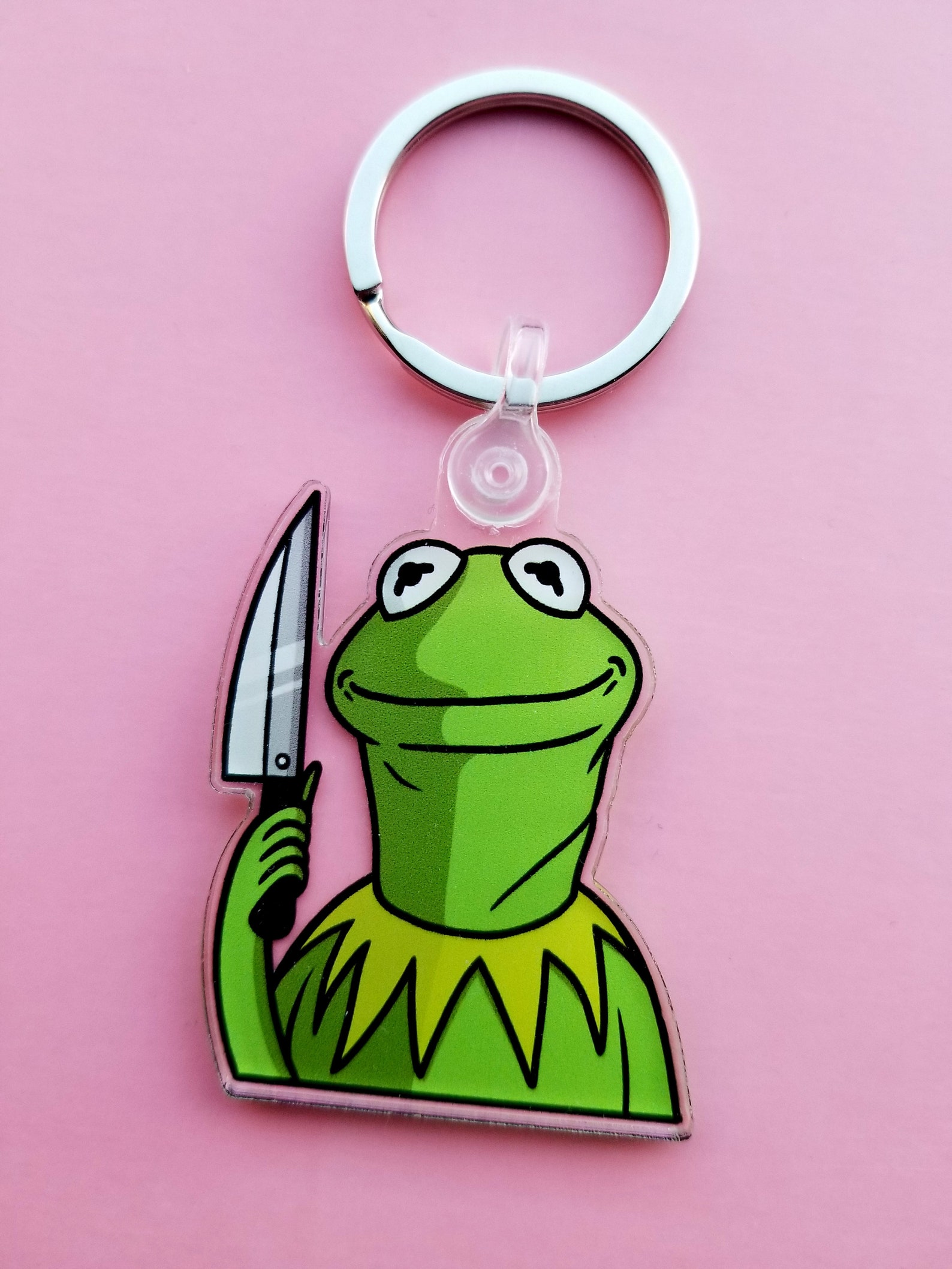 Kermit the Frog Keychain Etsy