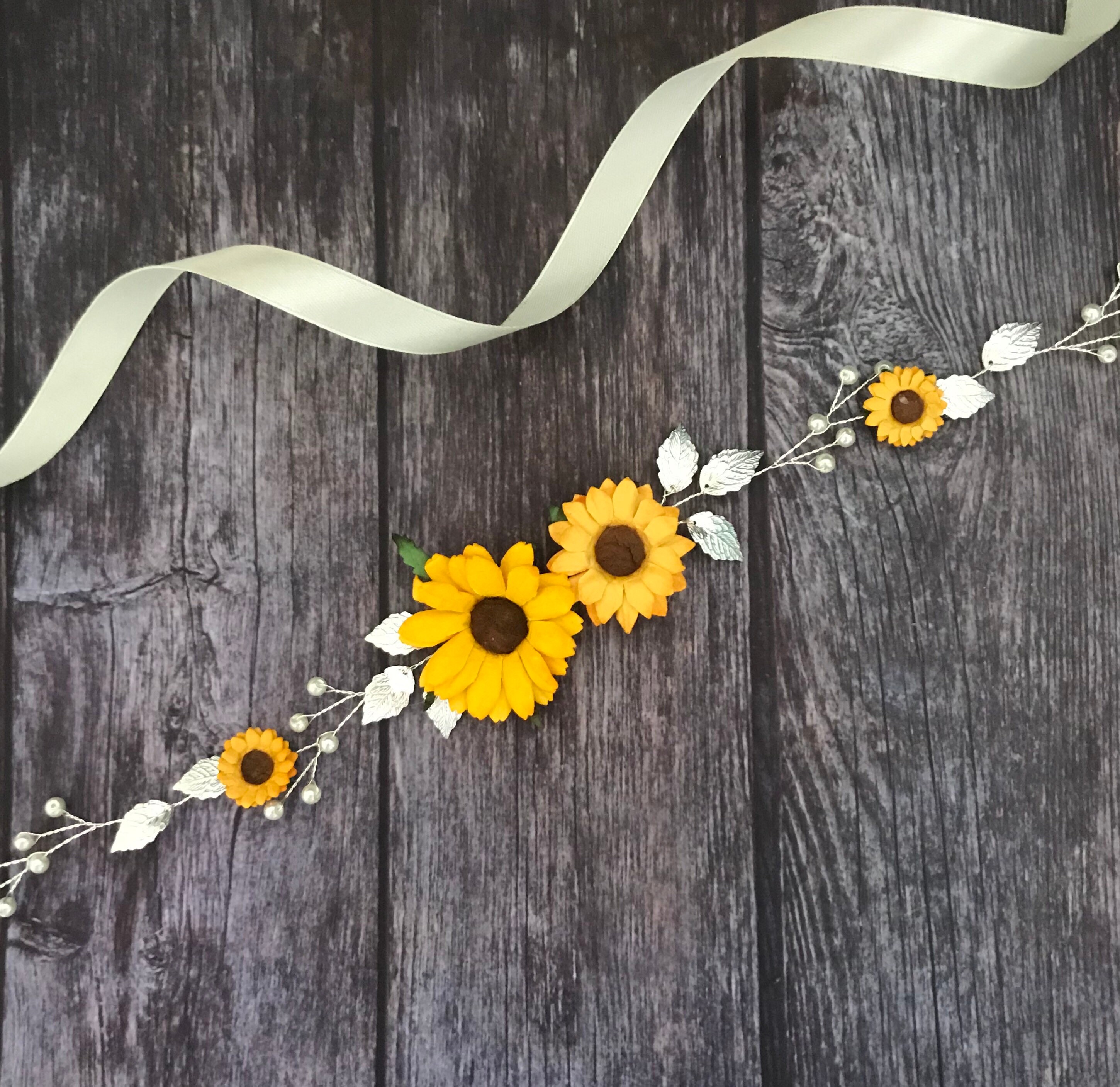 Sunflower belt Belt for dress with sunflowers Sunflower sash Etsy