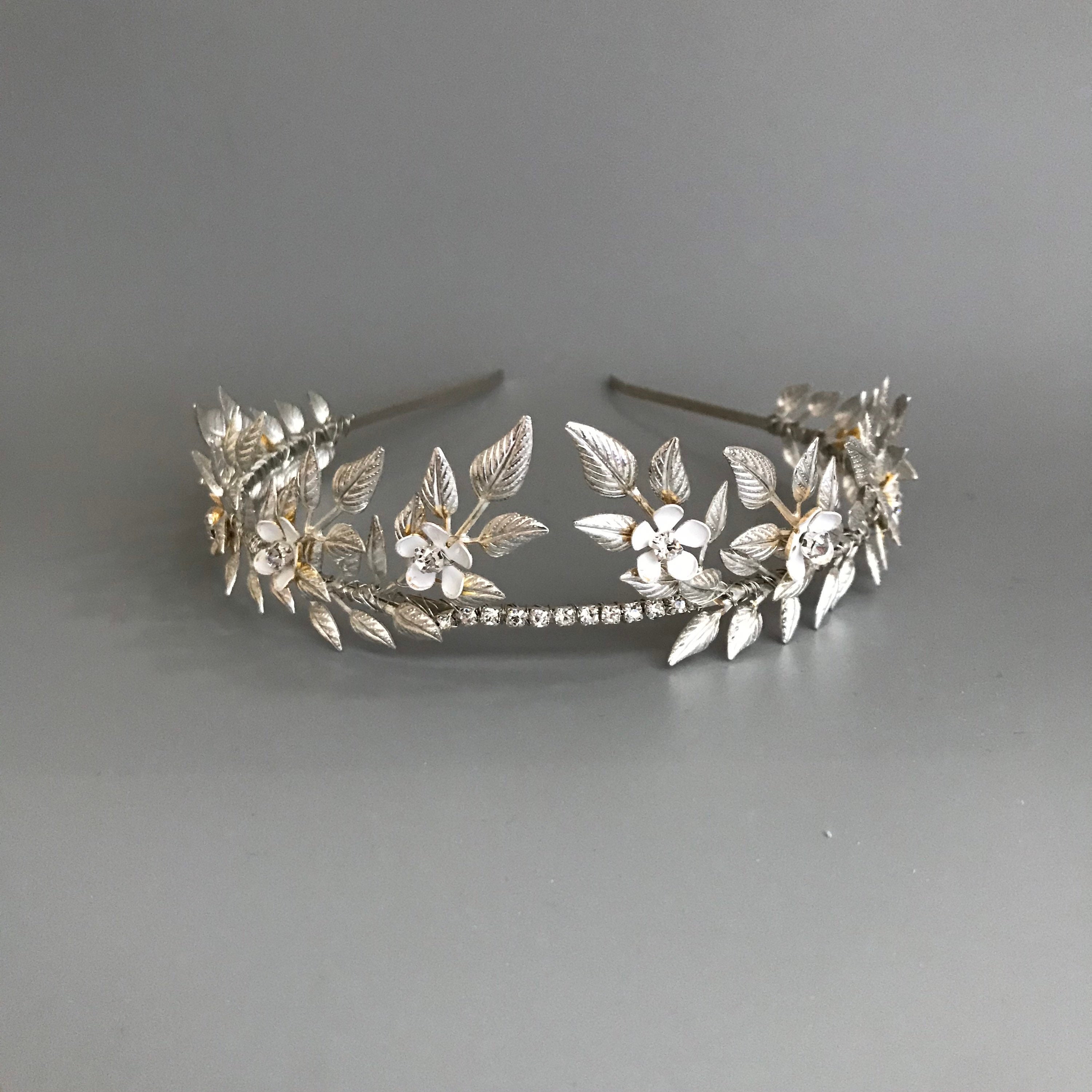 Bridal leaf tiara Leaf tiara Wedding leaf tiara Bridal leaf Etsy