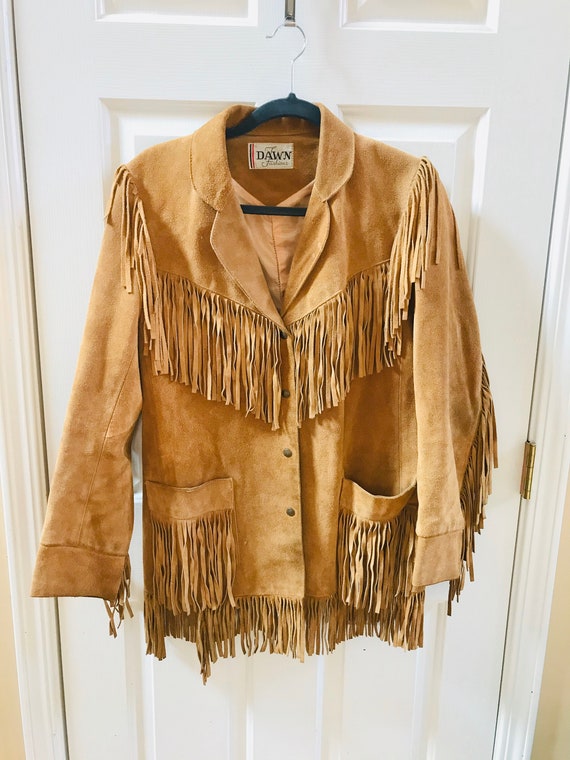 Hippie Fringe Leather Jacket-70s Hippie Jacket
