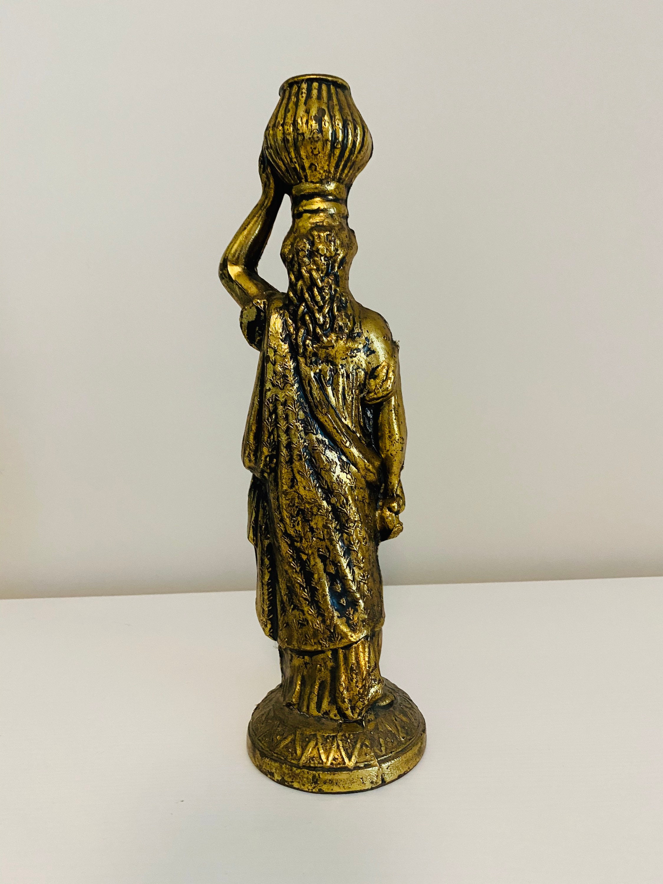 Greek Goddess Lamp Base brass metal lamp base figurine Etsy