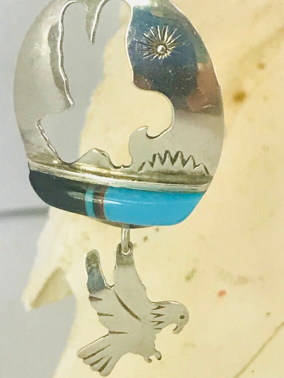 Native American Eagle Earrings - image 2