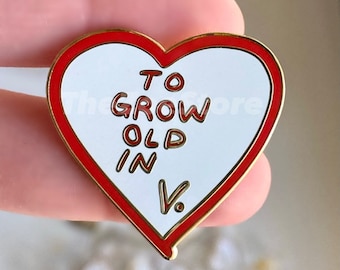 To Grow Old In Enamel Pin, WandaVision Inspired, Gold, Hard Enamel, Gift, Present