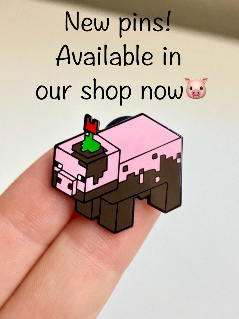 Pixel Minecraft Inspired Bee Pin Soft Enamel Pin MC | Etsy