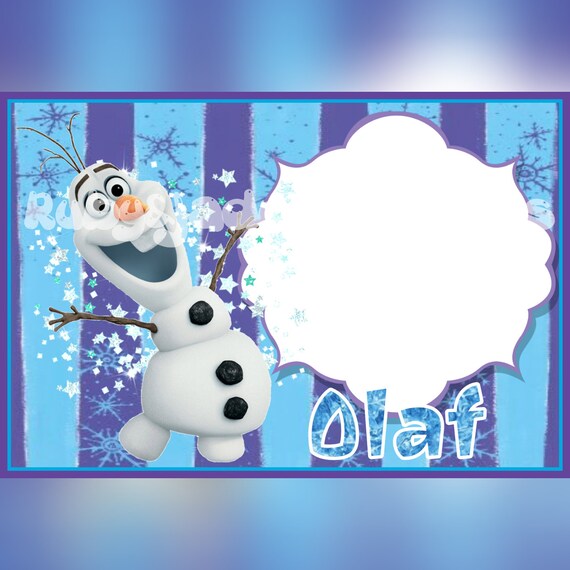 Frozen-Olaf, Disney Autograph book, printable page Il_570xn