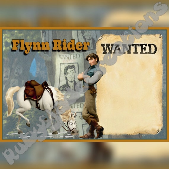 Flynn Rider Disney Autograph book, printable page Il_570xn