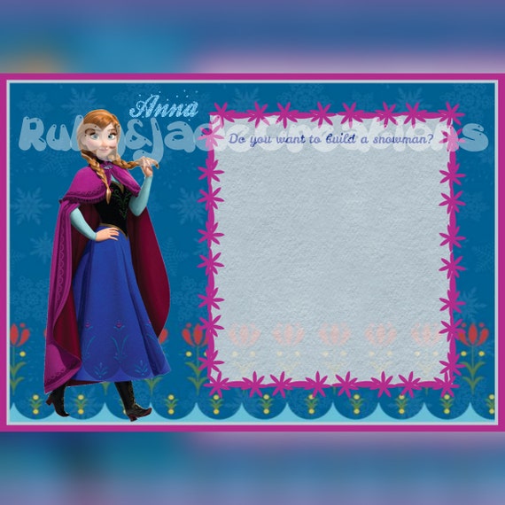 Anna, Disney Autograph book, printable page Il_570xn