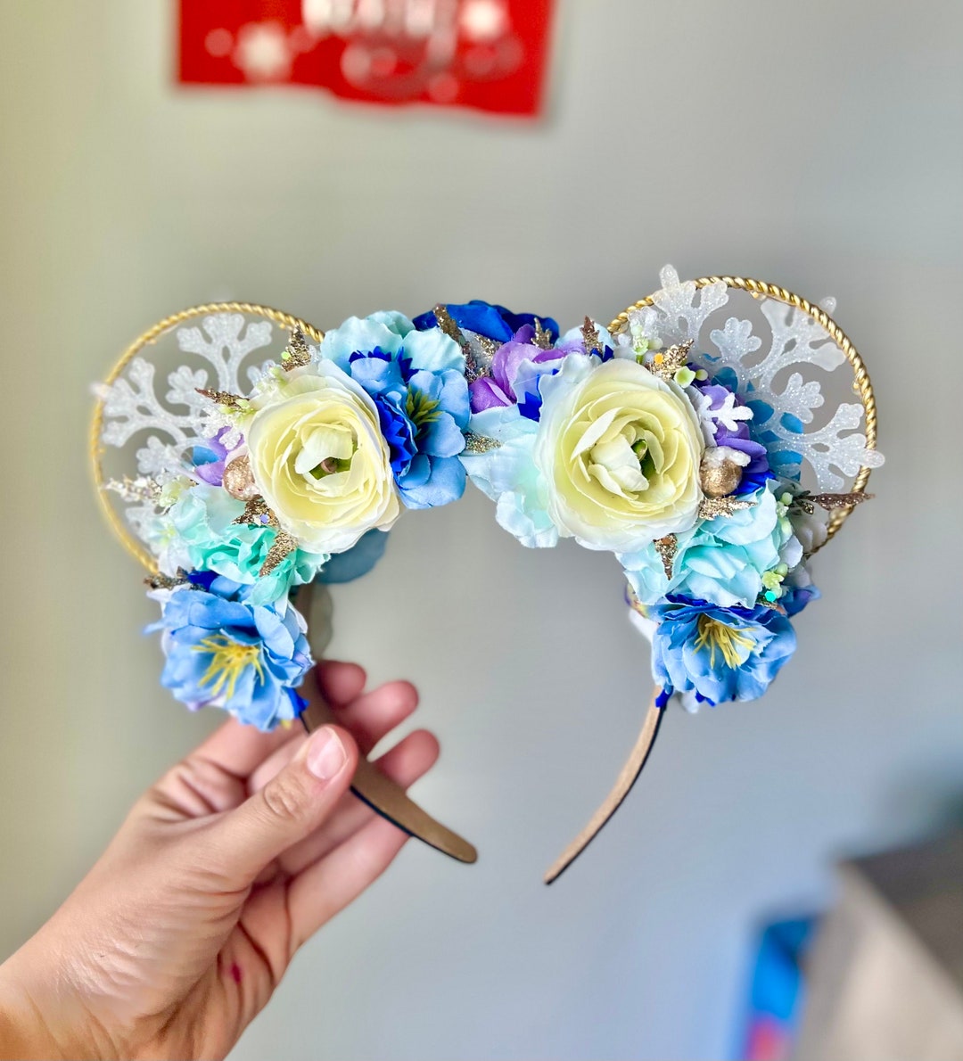 Merry Menagerie Disney Ears / Christmas Mickey Ears / Holiday Etsy