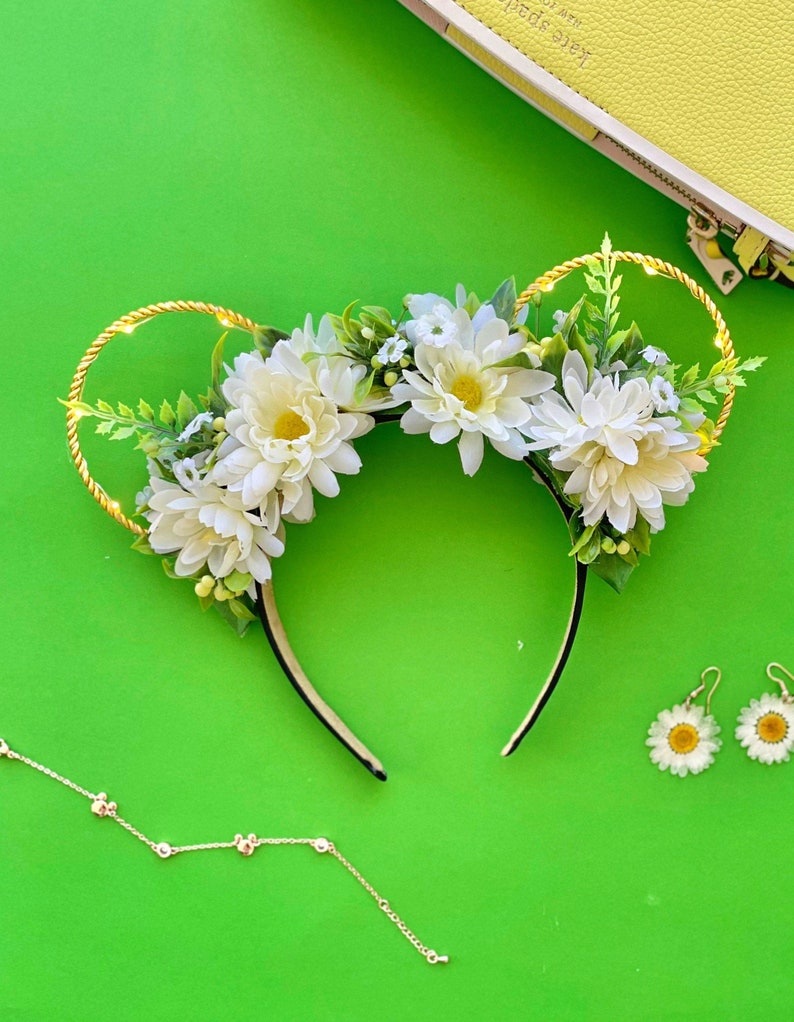 Simply Daisy Ears / Daisy Flower Disney Ears / Shmmer Mickey Etsy