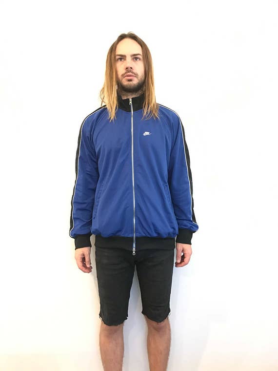 chaquetas nike vintage azul