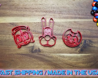 Bendy and the Ink Machine Fondant and Cupcake Topper Cutters. Throw a Bendy and the Ink Machine themed Party with custom Cupcakes!