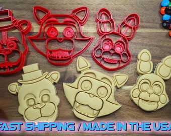 Five Nights at Freddy's Cookie Cutters. Throw a Five Nights at Freddy's themed Party with custom cookies!