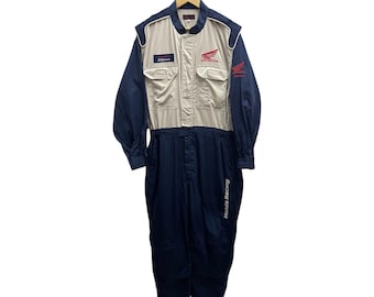 Vintage HONDA DREAM Technical Coverall JDM Jacket  Japan Motorsport