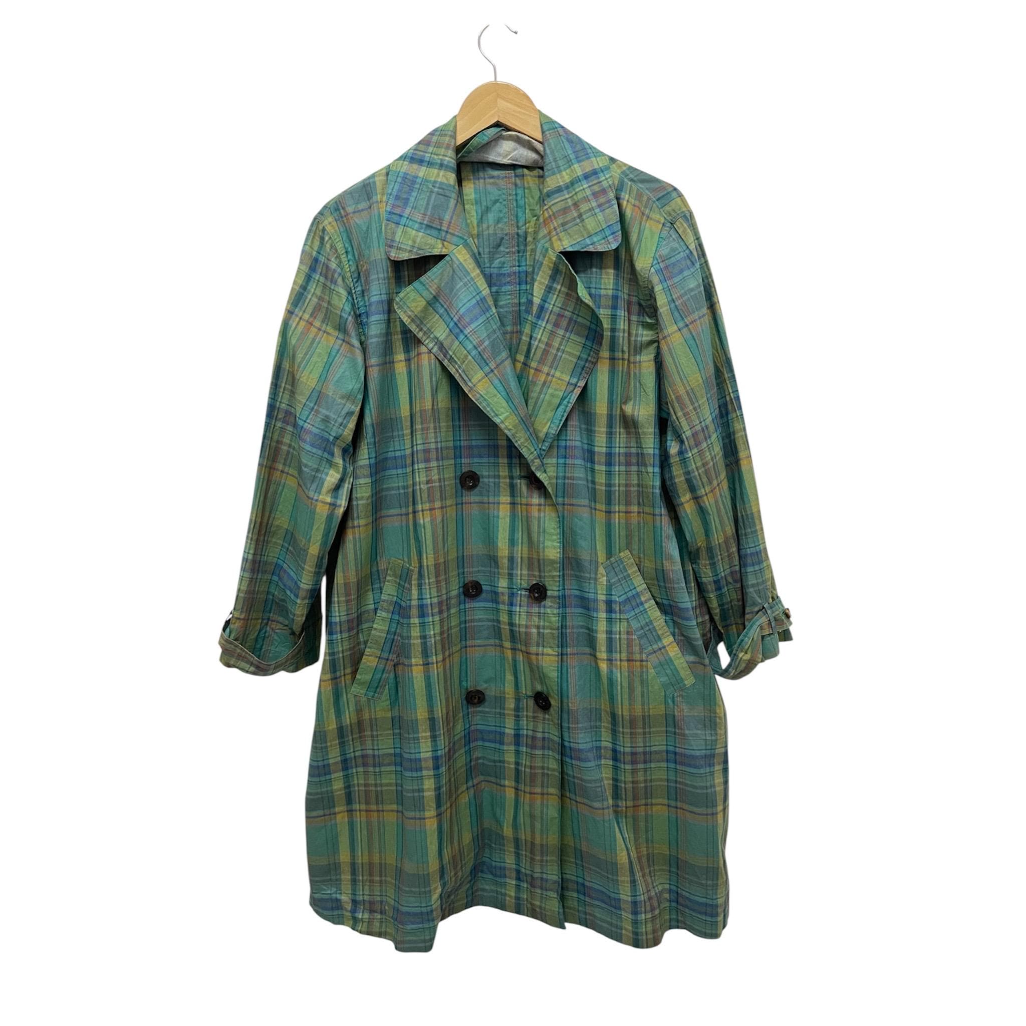 Christian Dior Monsieur, Vintage CHRISTIAN DIOR Light Checked Trench Coat