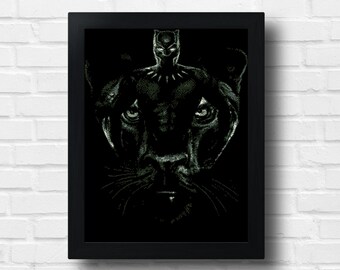 Superhero Black Panther Marvel Quote In Times Of Crisis The Wise Build Bridges Watercolor Easy Counted Cross Stitch Chart Boy Room Wall Art