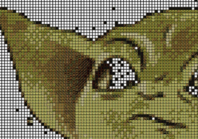 Yoda baby Mandalorian Star Wars Cross Stitch Pattern