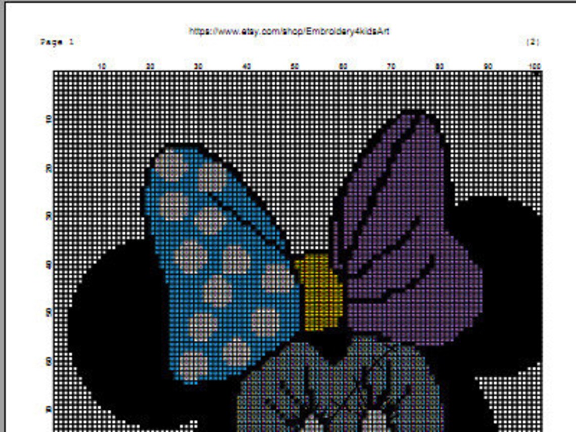 Halloween Disney Cross Stitch Pattern/Mickey Mouse/Minnie Etsy