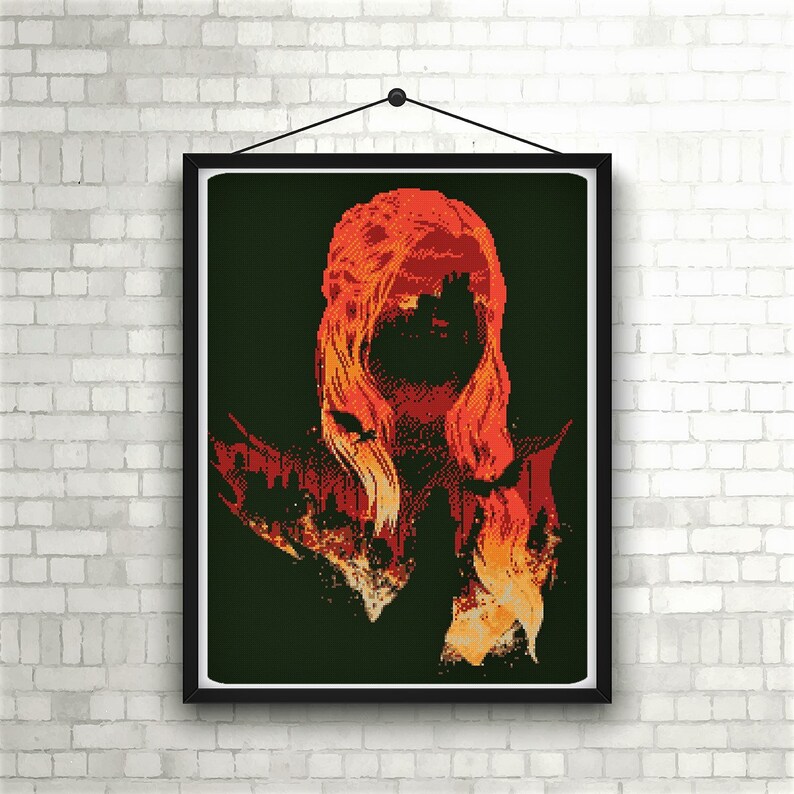 Game of Thrones Cross Stitch Pattern Daenerys Targaryen/White Etsy