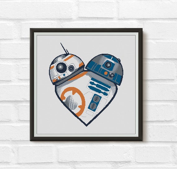 Buy 2 Get 1 Free Star Wars Cross Stitch Bibi 8 Robot R2 D2 Etsy