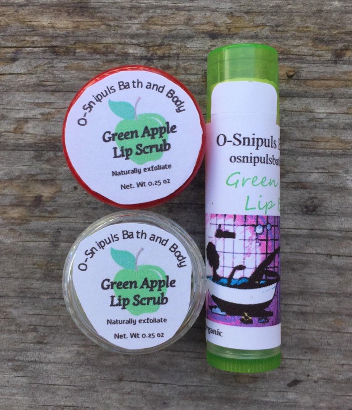 Green apple lip balm vegan lip balm organic lip balm Etsy