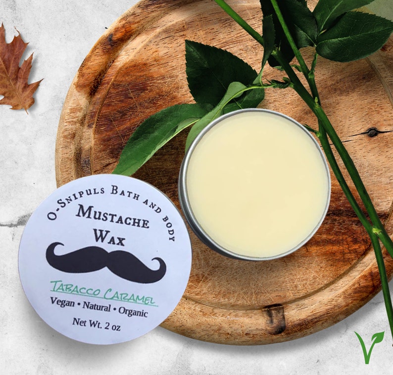 Tobacco caramel mustache wax mustache wax organic fathers Etsy