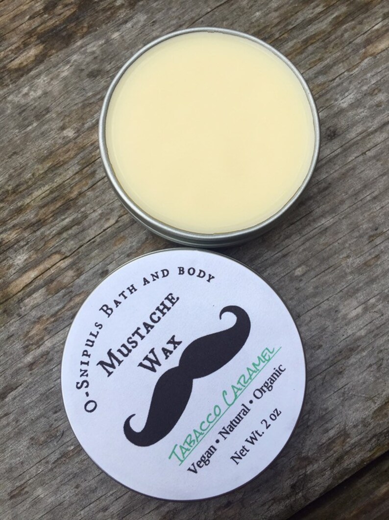 Tobacco caramel mustache wax mustache wax organic fathers Etsy