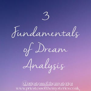 Dream Interpretation Guide | 3 Fundamentals of Dream Analysis | Spiritual Inner Work Printable | Instant Digital Download