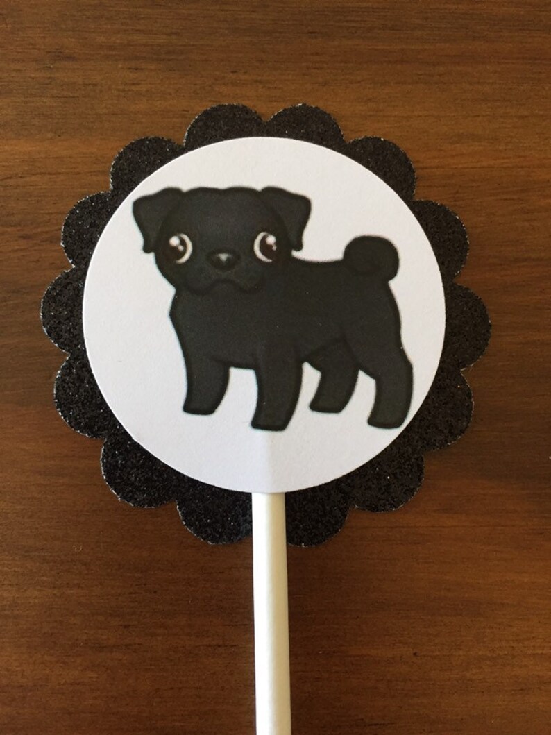 black pug cake