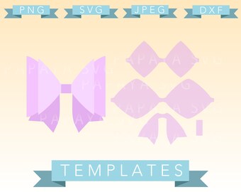 Cheer bow template | Etsy